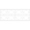 Ekena Millwork Set of Four Panels for 94 1/2"W x 36 1/4"H Monument Fretwork Wainscot Wall Paneling WPKP18X01X47MMT - alternate 4